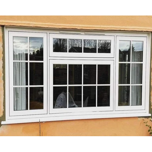 Aluminium Partition Window - Aluminum Alloy, 22mm Size | Polished Finish, Fiberglass Screen, Versatile for Commercial & Residential Use