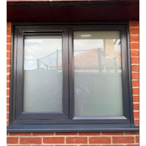 Track Aluminium Sliding Window - Aluminium Alloy, 10 MM Size, Various Colors Available | Polished Finish, Easy Operation, Fiberglass Screen Netting