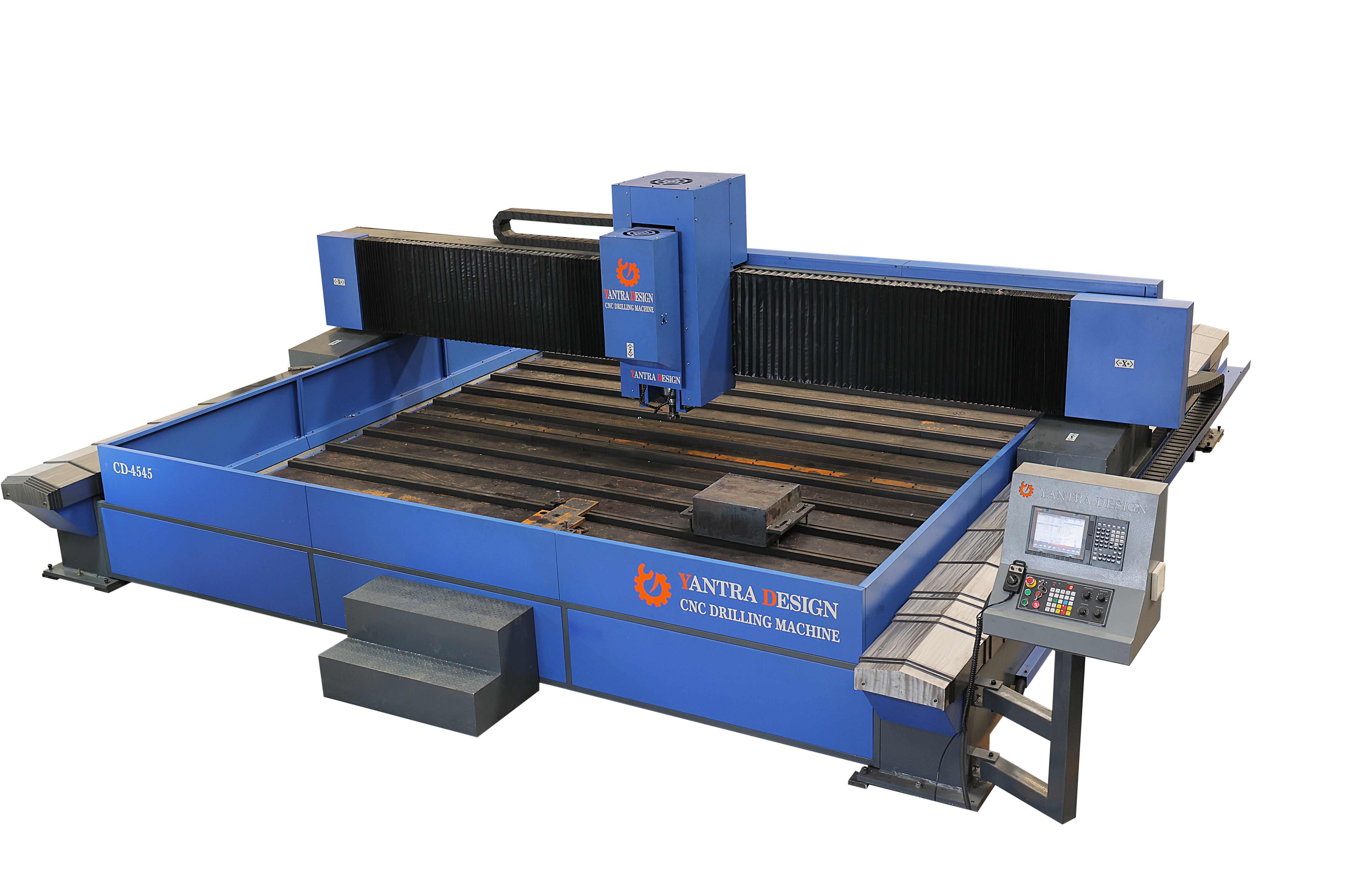 High Speed Cnc Tube Sheet Drilling Machine - Color: Blue