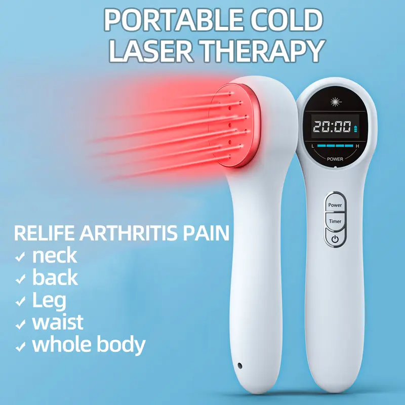 Semiconductor Laser Light Therapy Instrument Portable Compact Handheld Model Digital - Age Group: Adults