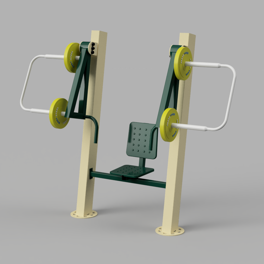 Chest Press & Puller Outdoor - Seat Color: Customize
