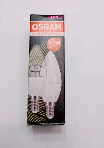 Osram Ledvance 4.9 वॉट E14 लेड कैंडल लैंप- डिमेबल- स्क्रू/थ्रेड प्रकार का लैंप/बुल्ब- वार्म व्हाइट 2700K- 5 के पैक