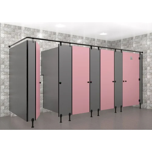 Modular Toilet Cubicles - HPL Compact Board, 4x4x8.6 Feet, Sleek Design for Malls and Airports - Customizable Privacy Solutions