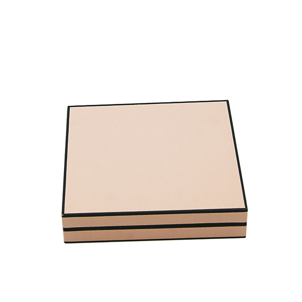 Designer Paper Jewelry Box - 160mm X 160mm X 34mm | Customized Square Shape, Fsc Verified Material, Handmade With Satin Liners And Alligator Pattern Embossing For Luxury Gift Packaging