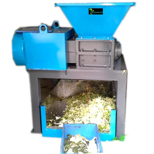 Food Waste Shredder Machine - Stainless Steel, 500 kg/hr Capacity, Semi-Automatic, Manual Control System, 2-5 Year Warranty