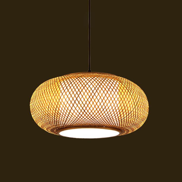 Bamboo Round Lampshead - Color: Natural