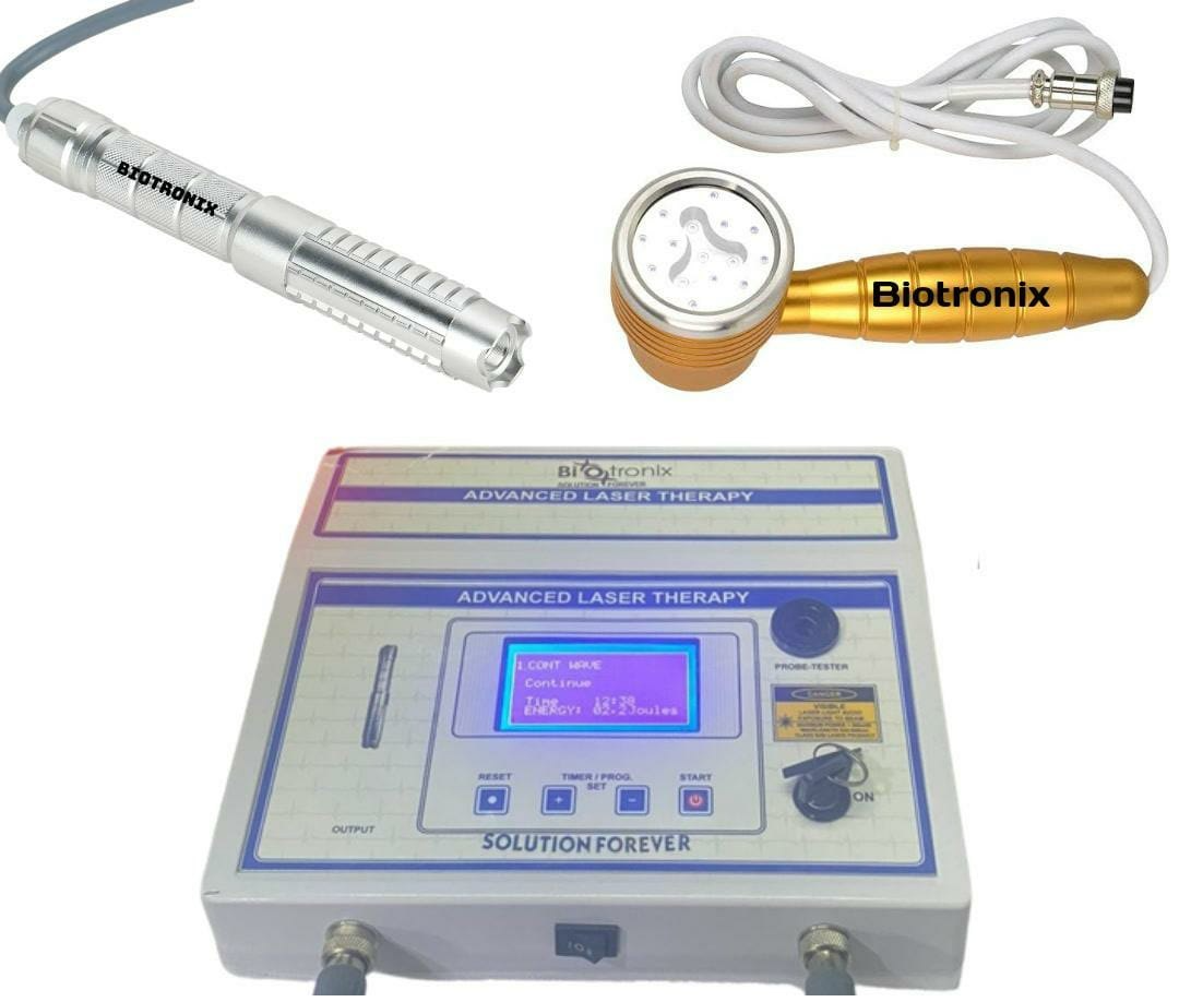 Laser Therapy Equipment Class 3b Low Level Cold Laser Physiotherapy Dual Probe Digital