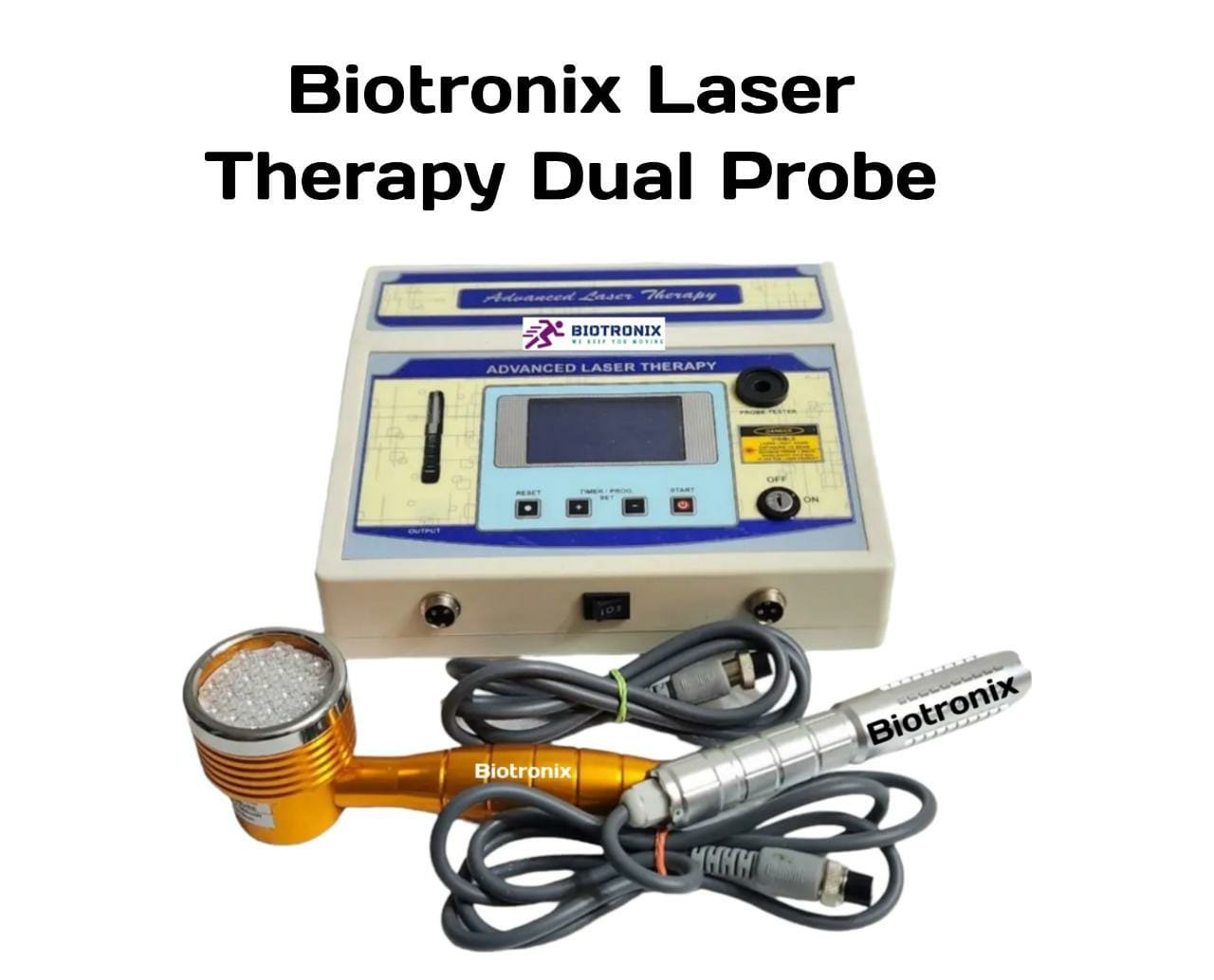 Laser Therapy Equipment Class 3b Low Level Cold Laser Physiotherapy Dual Probe Digital