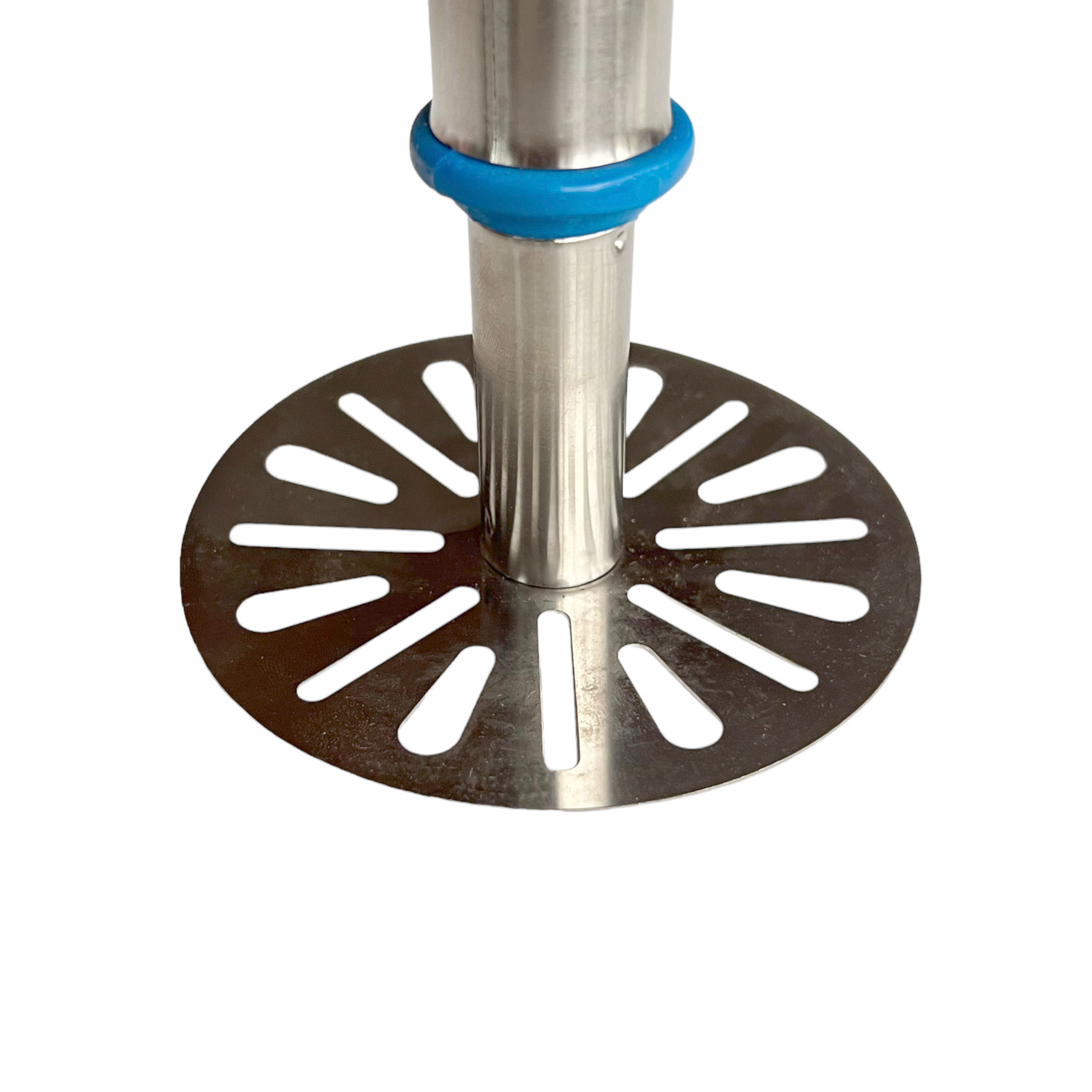 Potato Masher - Steel & Abs Plastic, Standard Size, Silver And Green | Durable Design, 1.5-3mm Thickness For Effortless Mashing
