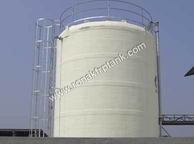 Frp Chemical Storage Tanks - 100 KL Capacity , Lightweight FRP Material, Vertical Orientation, High Temperature Resistant, Level Indicator Equipped