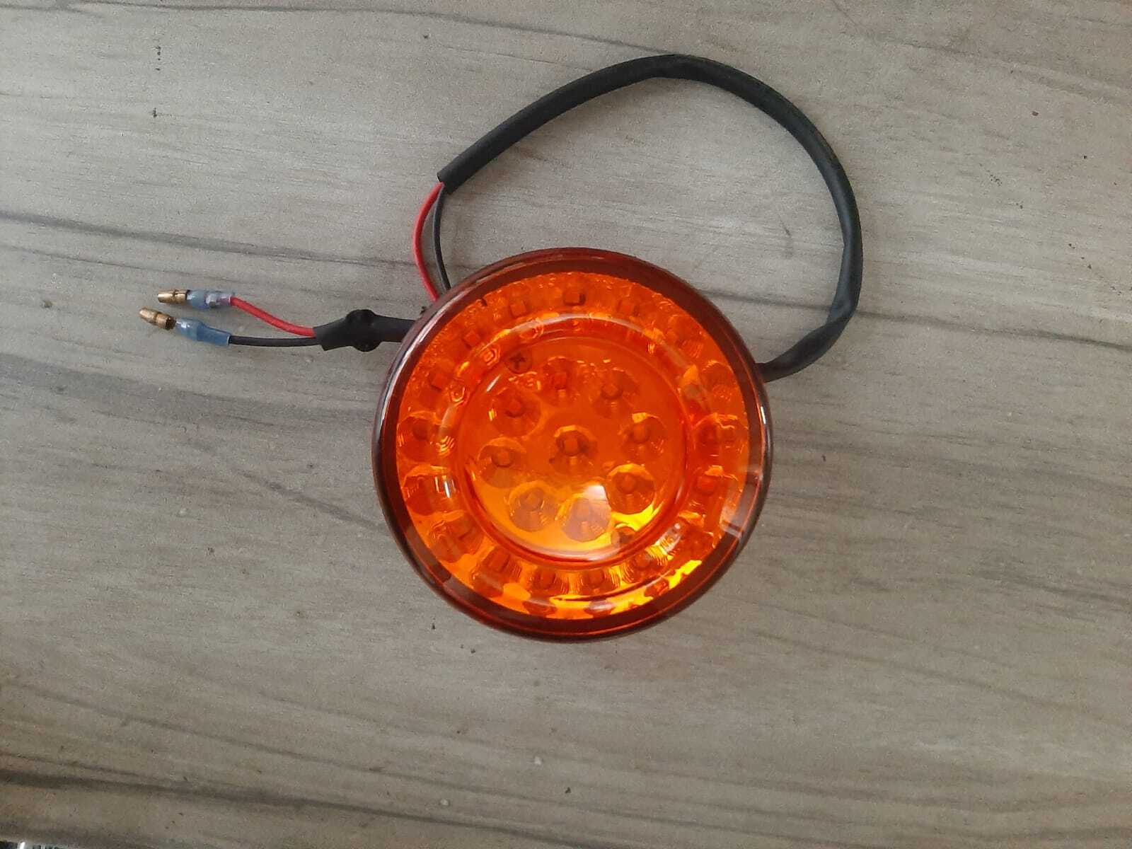 Rear Indicator Jbi-120a - Plastic, 12v Dc, Amber Color, 3w Led Power | E-rickshaw & Two Wheeler Usage