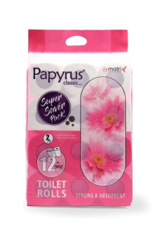 Pack Of 12 Toilet Roll - Color: White