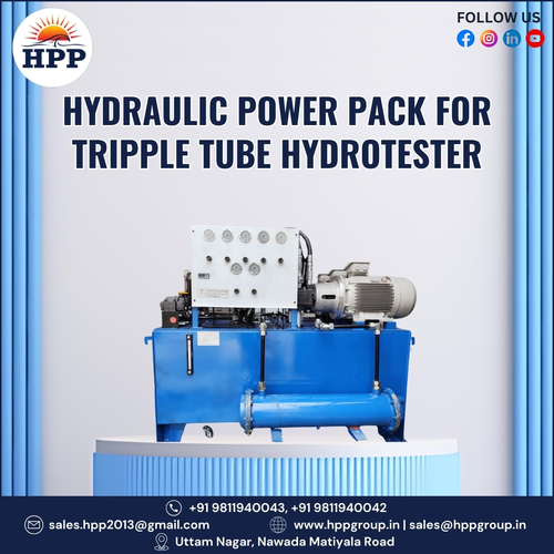 Tripple Tube Hydraulic Power Pack - Color: Tata Blue