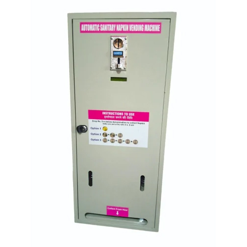 Automatic Sanitary Napkin Vending Machine - Mild Steel, 220-440 Volt Voltage | Automatic Operation, Warranty Included