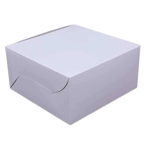 White Cake Box Manufacturer - Finishing: Matte Lamination