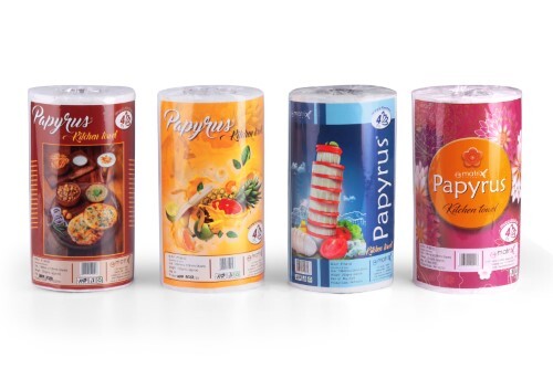 4-ply Kitchen Towel Tissue - White Paper Material | High Absorbency 4-ply Thickness Ideal For Cleaning Dishes & Kitchen Surfaces