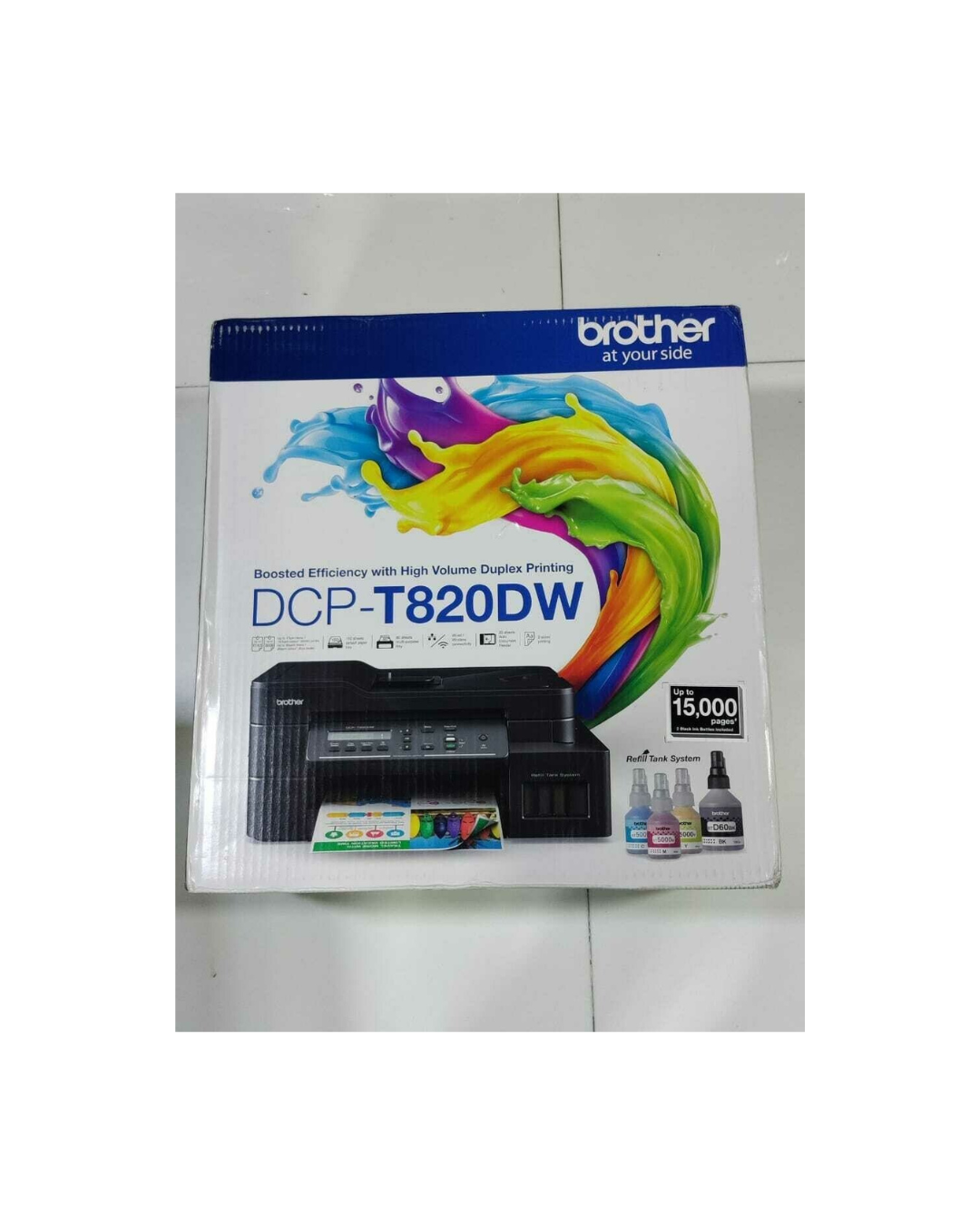 Brother Dcp-t820dw Wi-fi Ink Tank Duplex Printer - Color: Multicolor