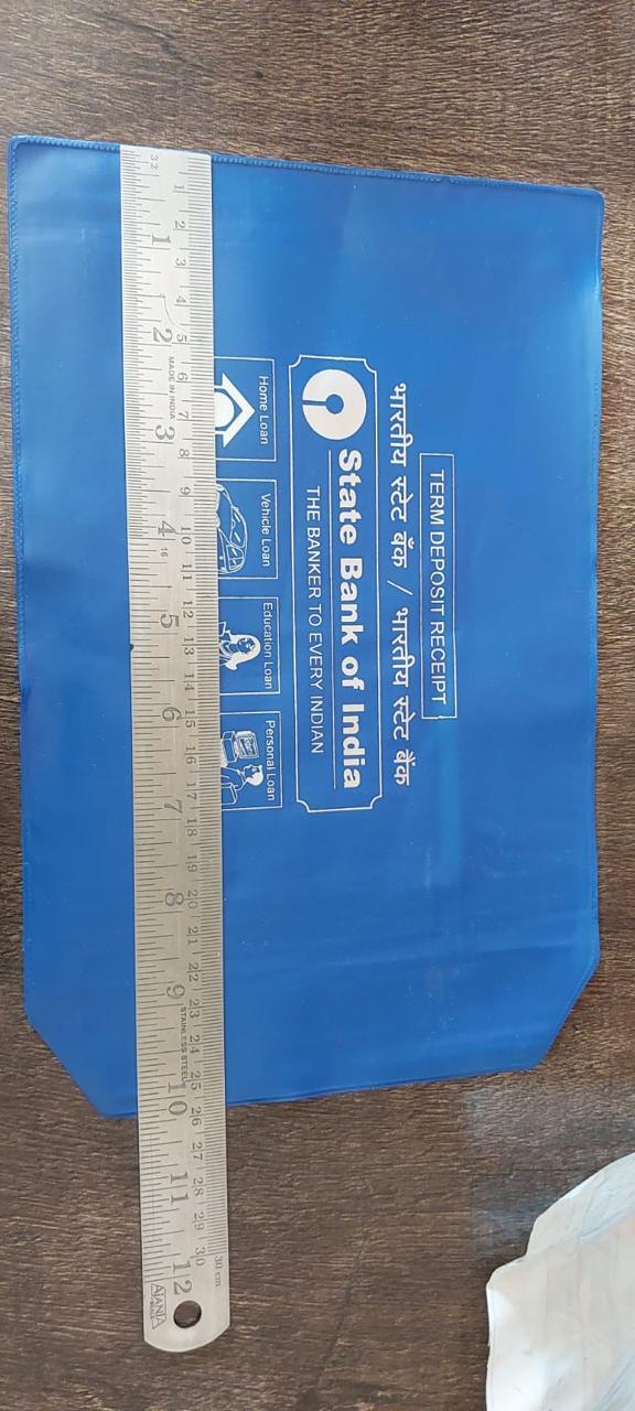 Fix Deposit Covers - Thick Cardboard, Rectangular Design | Protects Fd Receipts From Dust And Moisture