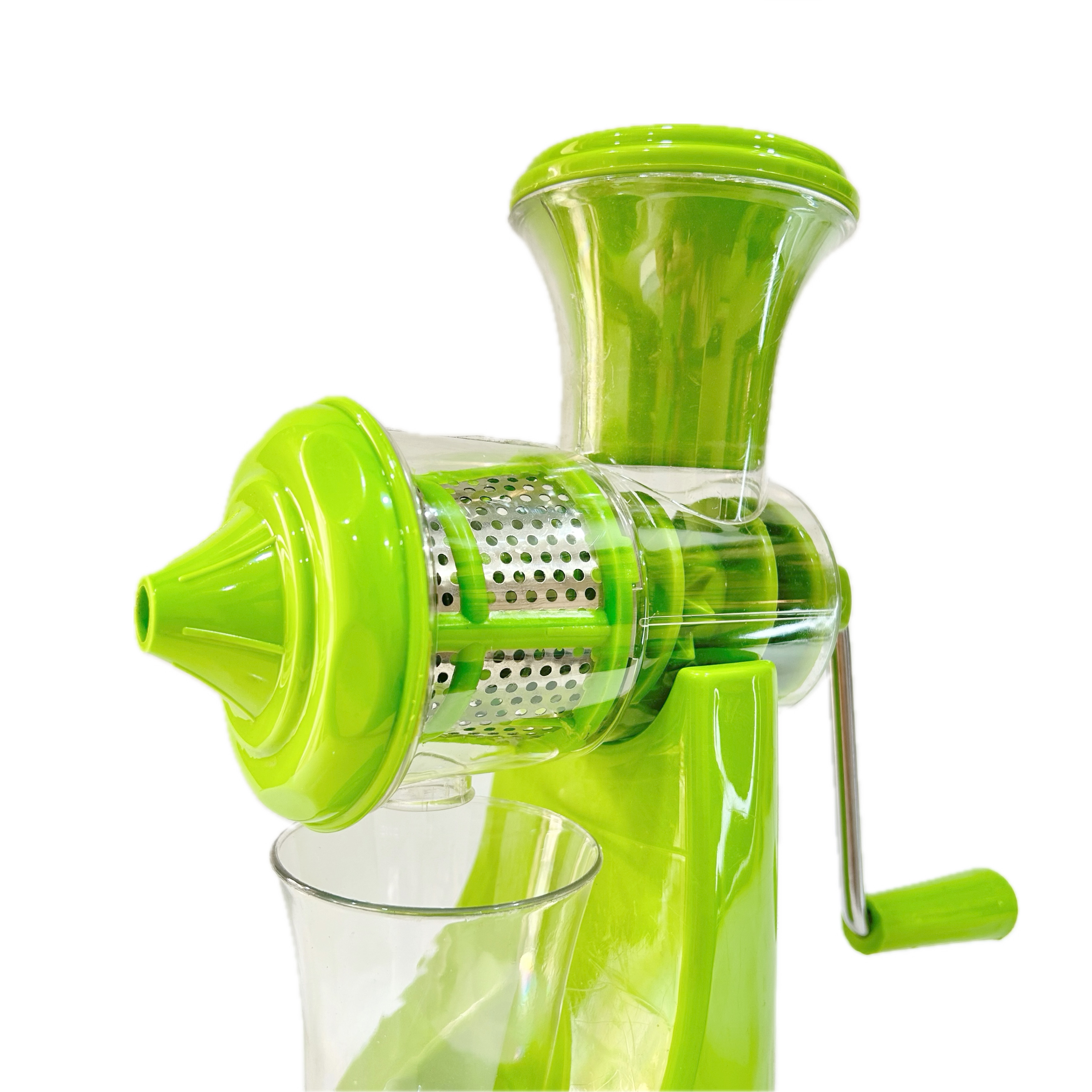 Juicer S.s. Jali - Steel & Plastic | Manual Operation, Multi-functional For Juicing Fruits, Vegetables, Leafy Greens