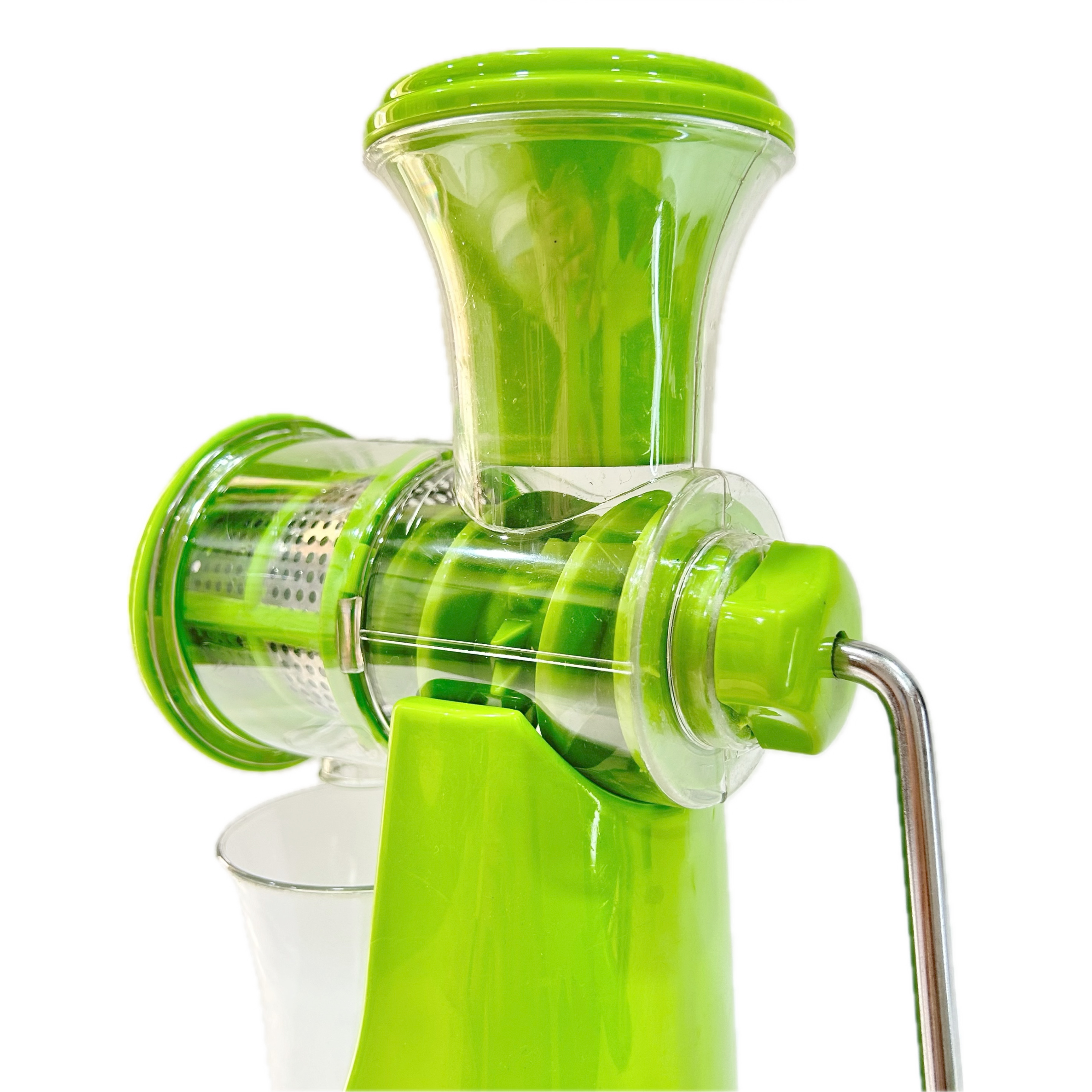 Juicer S.s. Jali - Steel & Plastic | Manual Operation, Multi-functional For Juicing Fruits, Vegetables, Leafy Greens