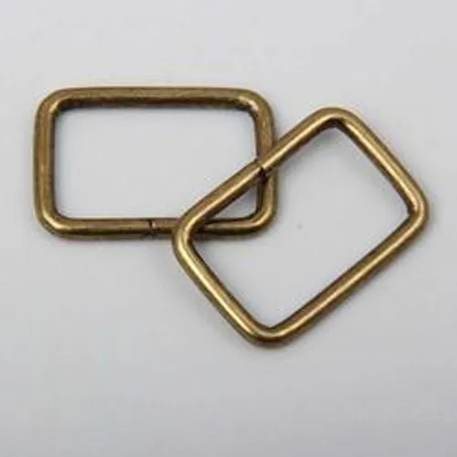 Wire Formed Loop Metal Sliders - Zinc, Brass, Steel, Iron | Silver Color, Multiple Sizes Available, Plain Design