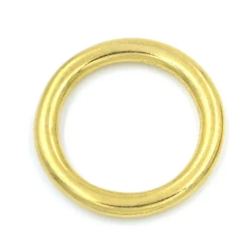 Brass O Rings - Metal Different Sizes And Thicknesses Available Silver Color Rigid Hardness Polished Surface Finish Ideal For Bags