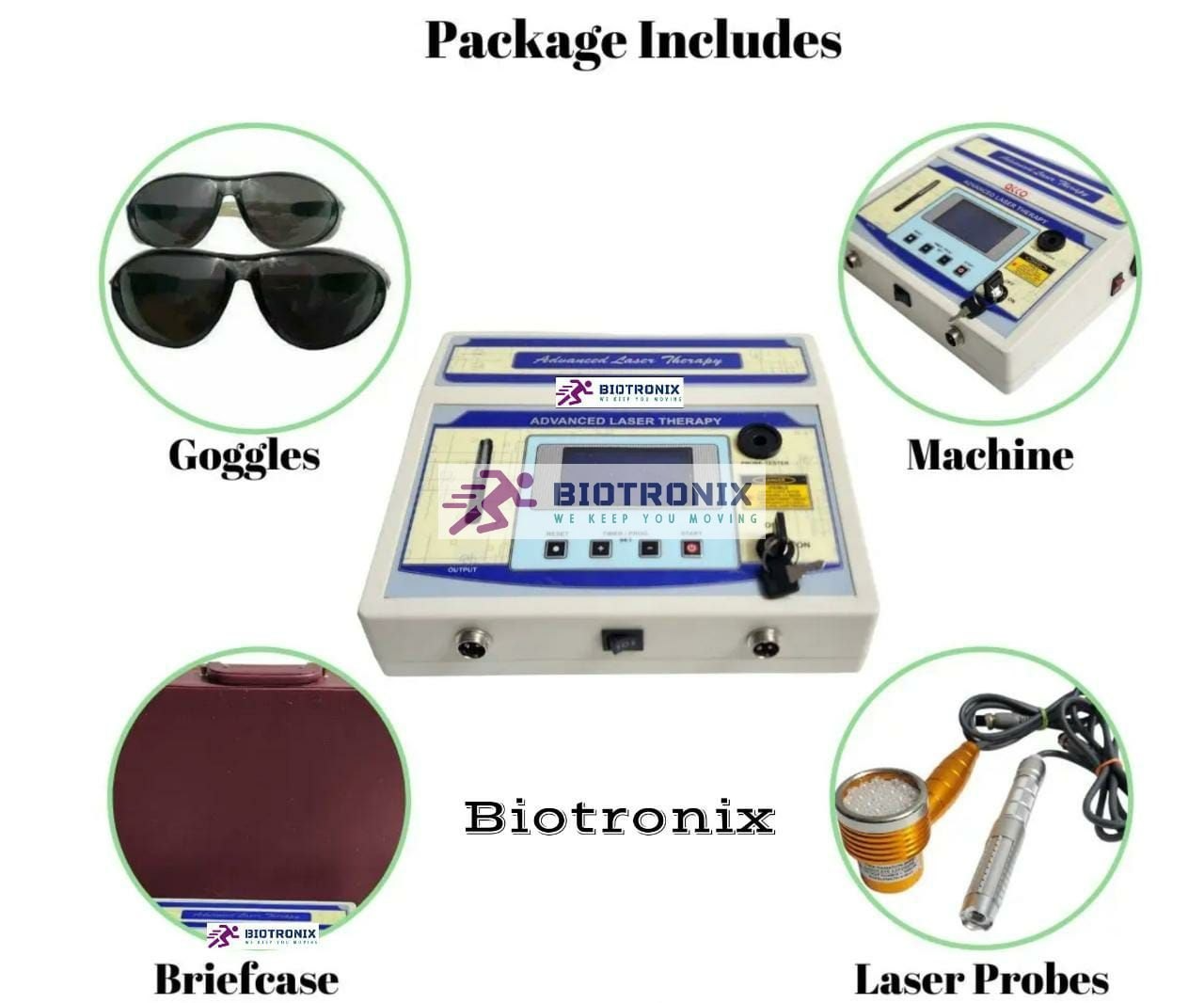 Digital Laser Pain Relief Equipment Physiotherapy Laser Treatment Device Dual Probe Digital Laser Therapy
