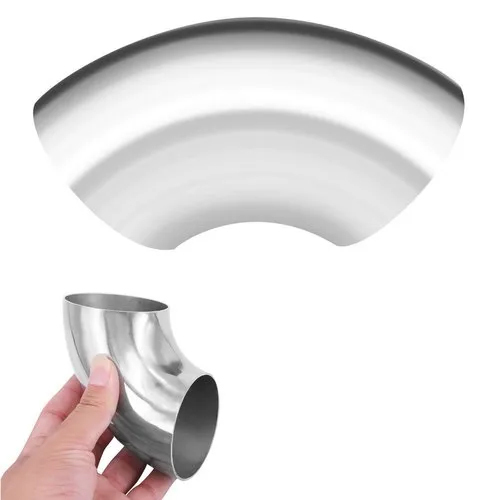 Mild Steel Pipe Bend - Mild Steel Material, Round Shape, Polished Surface Treatment, Silver Color, Warranty Included