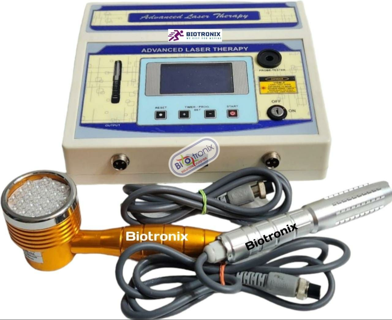 Portable Handheld Laser Therapy Device - Plastic, 650nm & 808nm Wavelengths | Advanced Pain Relief, Rechargeable Design, Lcd Display, Professional Physiotherapy Treatment, Multiple Modes, Suitable For All Ages, Ideal For Joint And Muscle Recovery