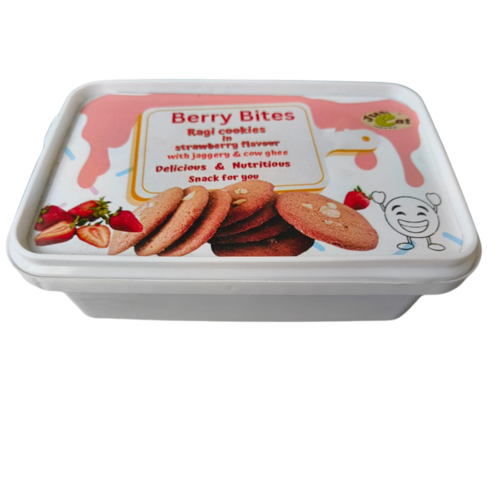 Ragi cookies strawberry flavour (Berry Bites )