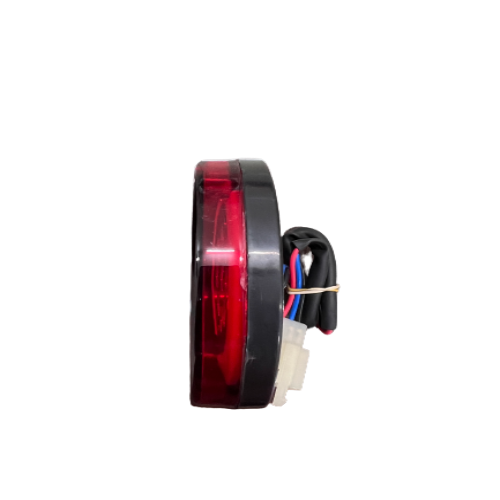 Drl Tail Lamp Jbi-132r - Plastic Material, 12v Voltage, 3w Wattage, Yellow, White & Red Light Color | Led Lighting, Suitable For E-rickshaw & Two Wheeler