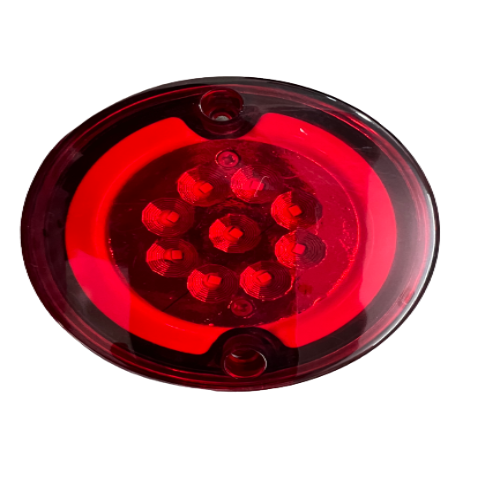 Drl Tail Lamp Jbi-132r - Plastic Material, 12v Voltage, 3w Wattage, Yellow, White & Red Light Color | Led Lighting, Suitable For E-rickshaw & Two Wheeler