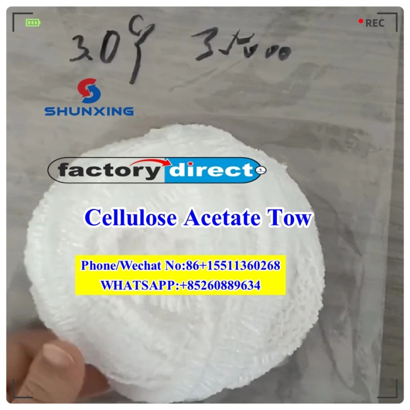Wholesales Raw Materials Acetate Tow 3.0y 30000 Cellulose Acetate Tow Factory Best Price!! - Application: Industrial