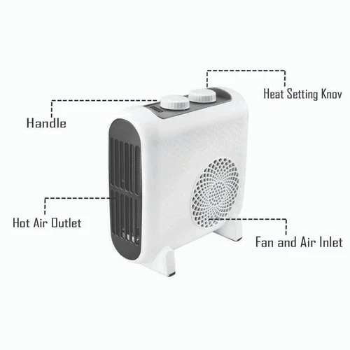 2000 Watt Uemzo Blower Room Heater Blazin - Color: White