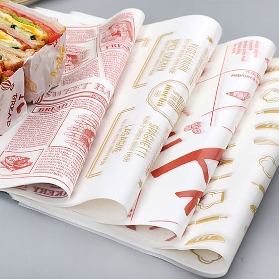 Food Wrapping Paper Rolls - High-quality Paper, 40 Gsm, Multi-color Options | Versatile For Sandwiches, Plates & Baskets, 99% Smoothness