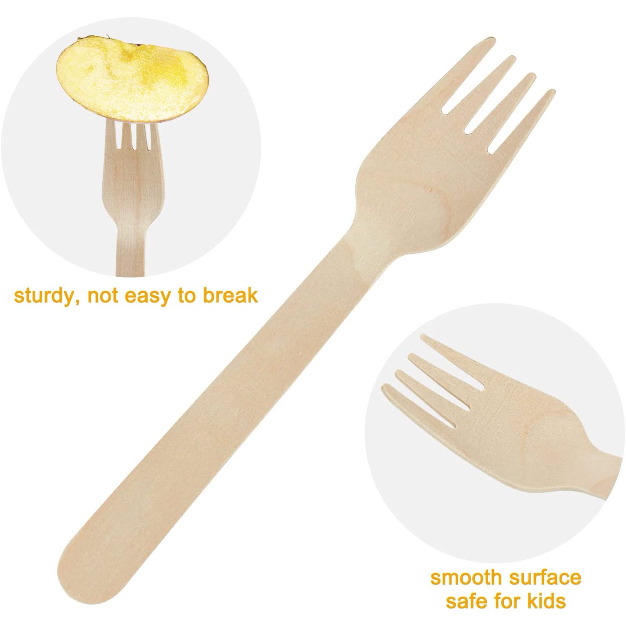 Wooden Fork - Color: Brown / Golden