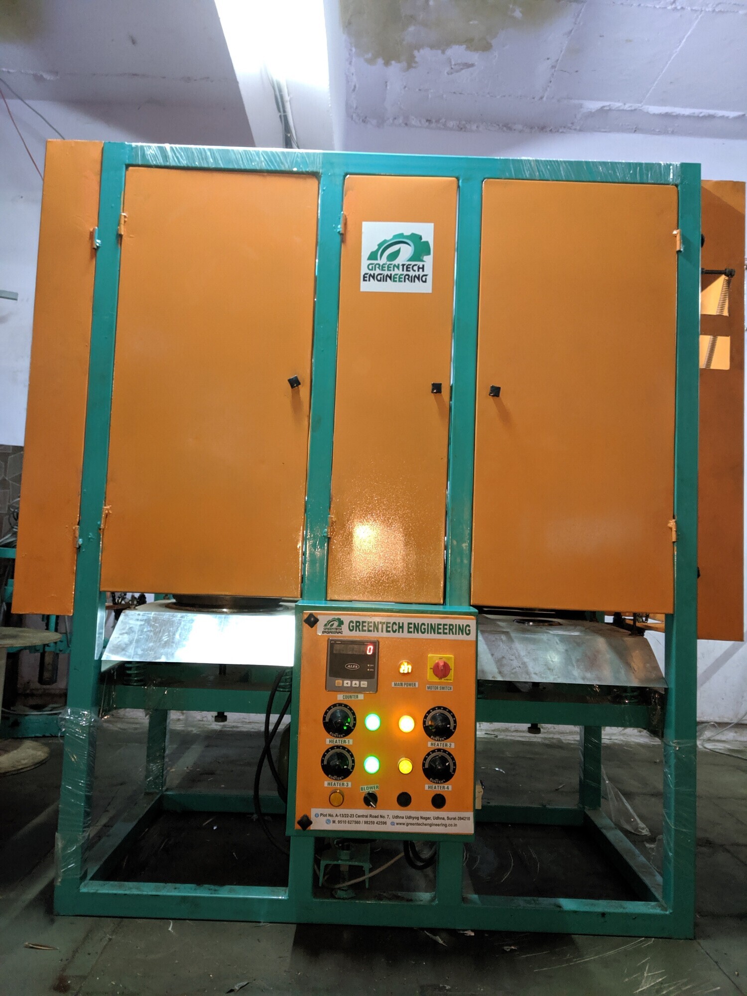 Automatic Double Die Paper Plate Making Machine - Warranty: One Year Of Motor And Blower