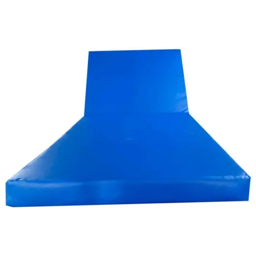 Hospital Semi Fowler Bed Mattress - Color: Blue