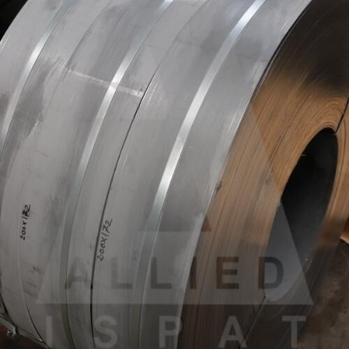 Single Slit Coil - Galvanized Iron, Hot Rolled, Polished Silver Finish | Industrial-grade, Warranty Included, Versatile Application