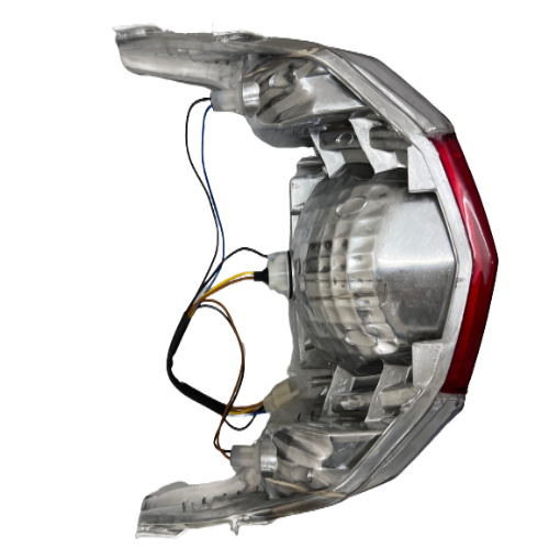 Two Wheeler Tail Lamp - Plastic, 12v Dc, Red Bulb Lighting | 35w Rated Power, Tail Light Assembly For Lectrix, Fujiyama, Zypp, Shema