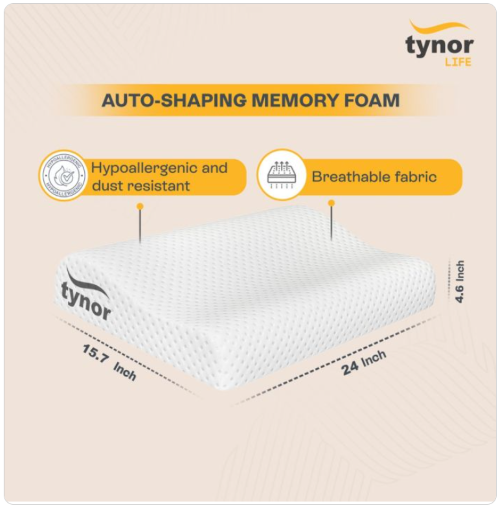 Ortho Contoured Memory Pillow Elite (Soft/firm)