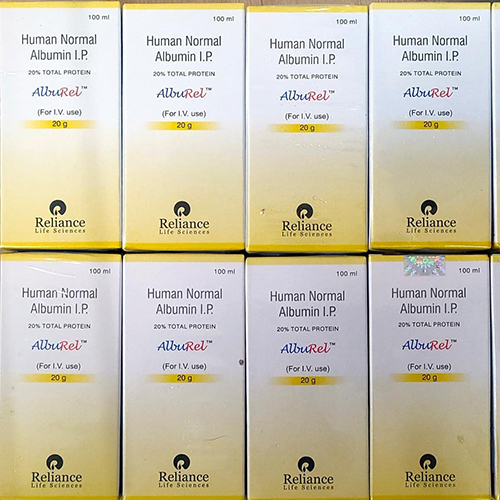 Human Normal Albumin IP - 100 ML Liquid Injection | Suitable For All Patients, Essential Blood Plasma Protein, Maintains Fluid Balance, Stabilizes Blood Pressure