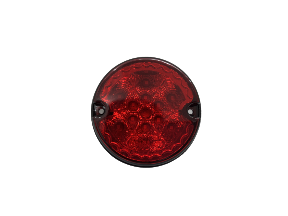Round Tail Light Jbi-110r - Plastic, Round Shape, Red Color, 3 W Wattage, 12 V Led Lighting | Front Direction Tailstop Light, 1 Year Warranty