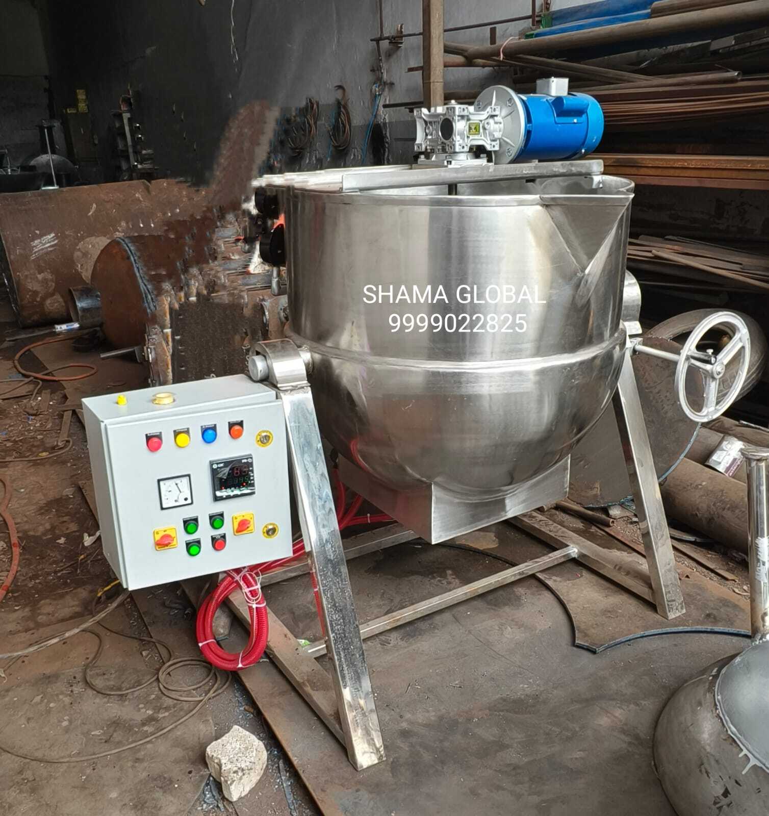 Jacketed Kettle - Stainless Steel, 100-2000 Ltr Capacity | Gas/diesel/electric Operation, Steam Heating, Low Fuel & Water Consumption, Easy To Install