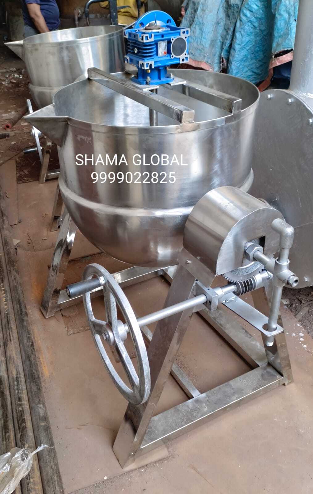 Steam Jacketed Kettle - Stainless Steel, 100-2000 Ltr Capacity | Gas, Diesel, Electric Heating, Minimal Maintenance, Customizable, Eco-friendly