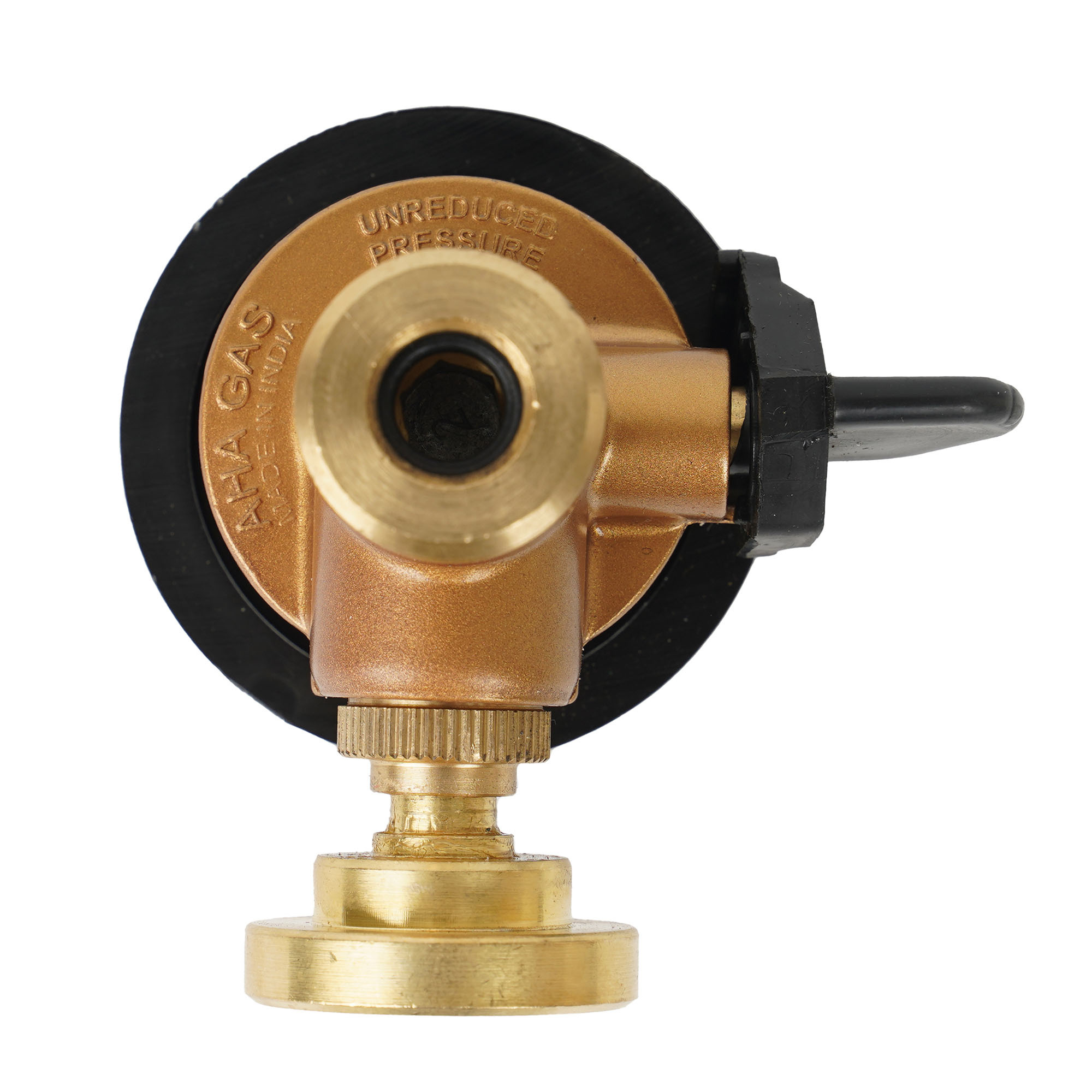 Aha Vertical Device Without Regulator - Durable Alloy Construction | Auto Shut-off For Major Gas Leakage, Protects Against Tube Rupture And Fire