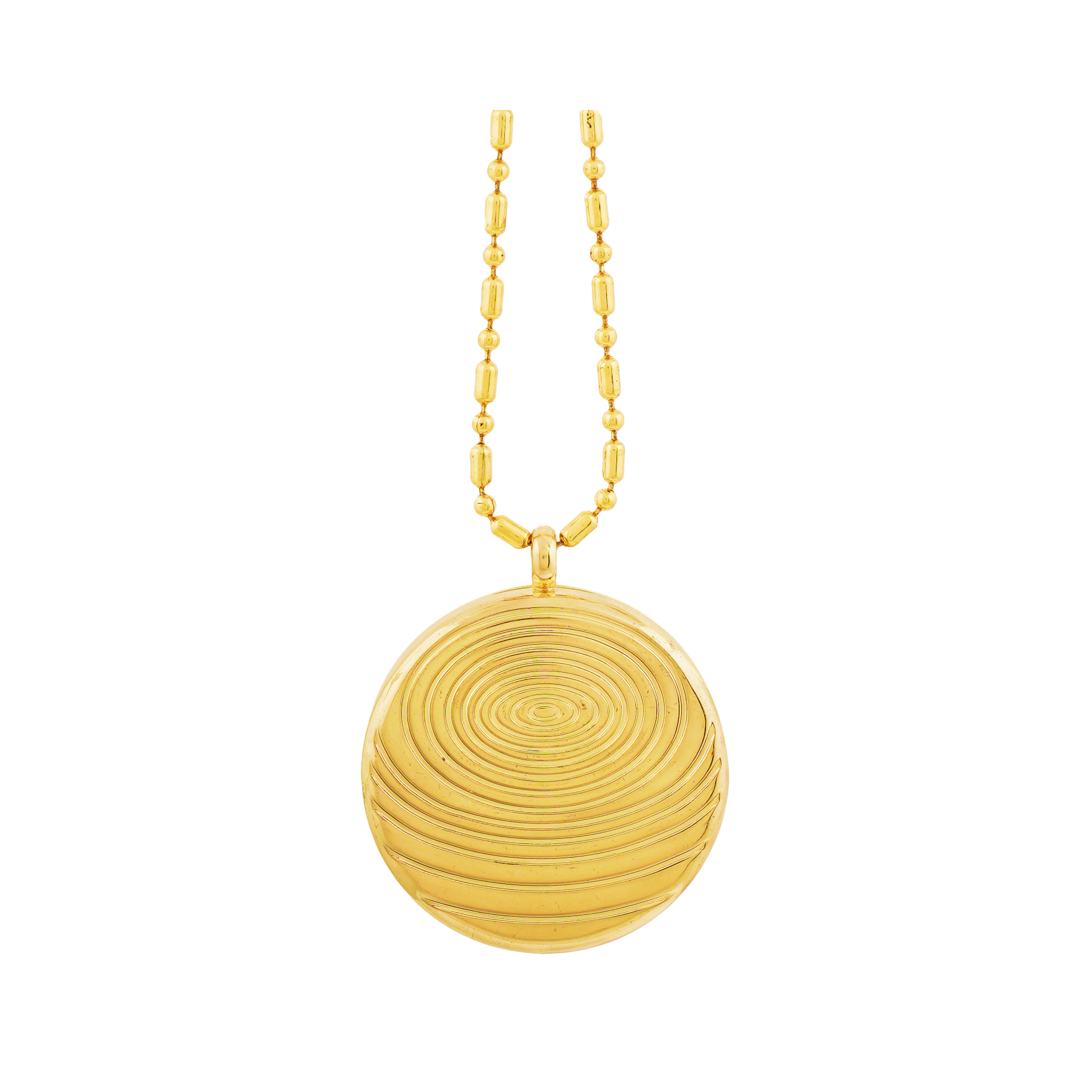 Am Pendent Golden - Volcanic Mineral Blend With 70+ Natural Minerals | Restores Bio-energy Field, Alleviates Pain, Enhances Vitality