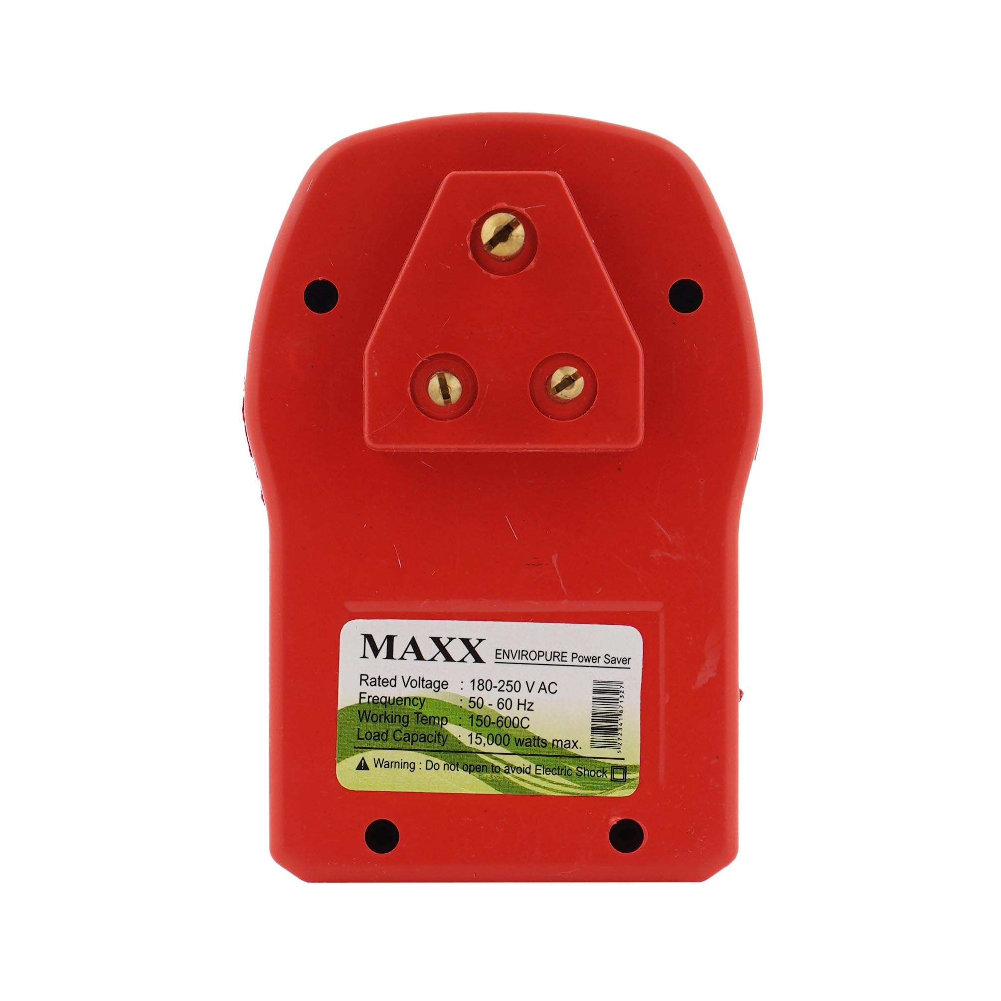 Electric Power Saver - Plastic, Red | Energy Savings Up To 40%, Voltage Stabilization, Extended Device Lifespan, Environmental Impact