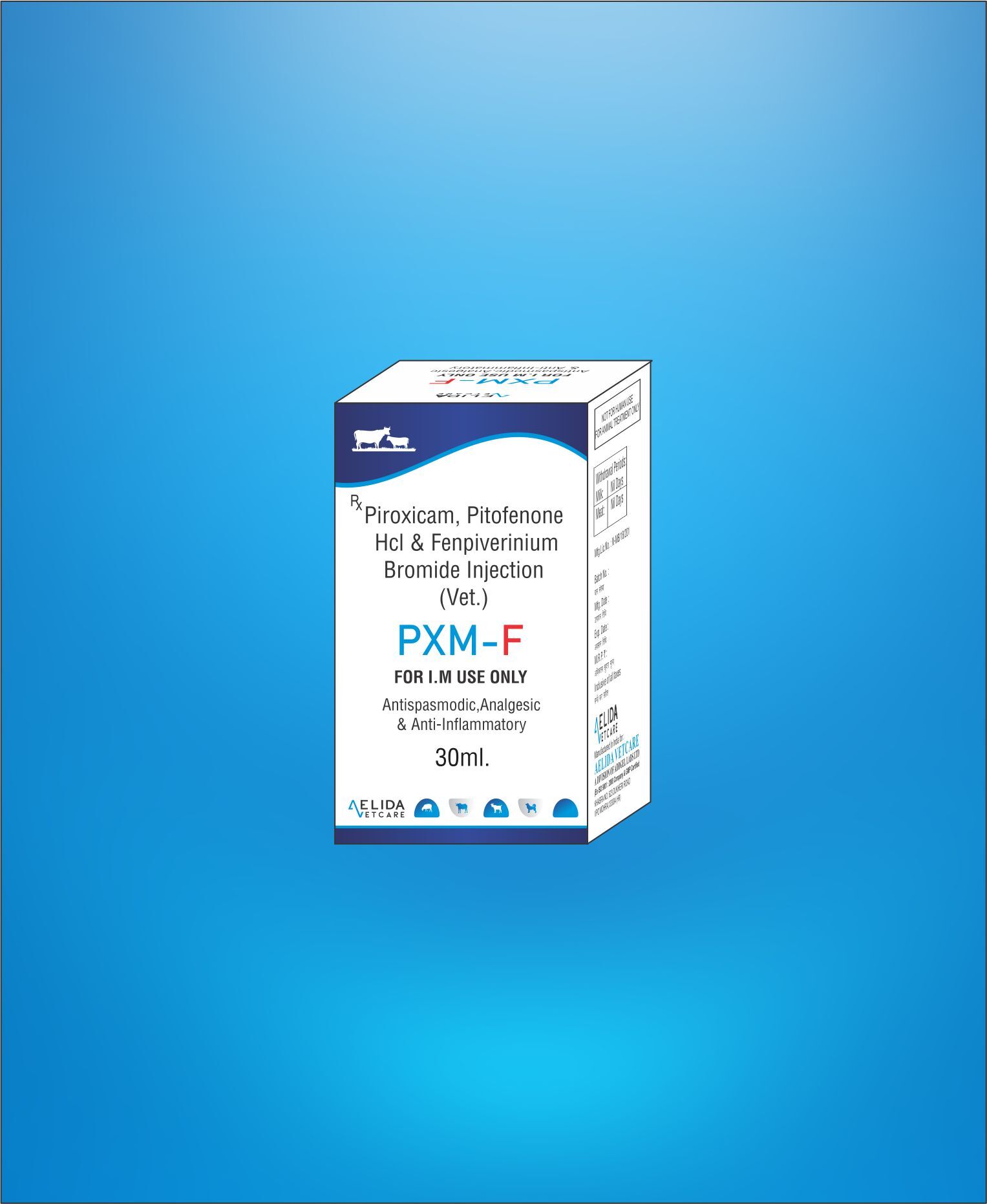 Piroxicam Pitofenone Hydrochloride And Fenpiverinium Bromide Veterinary Injection Supplier And Third Party Manufacturing Company - Physical Form: Liquid