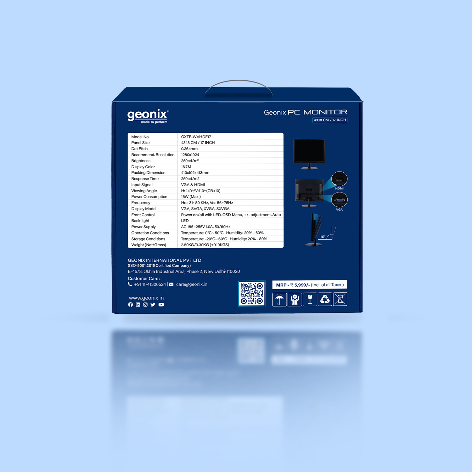 18.5 Geonix Inch Led Monitor
